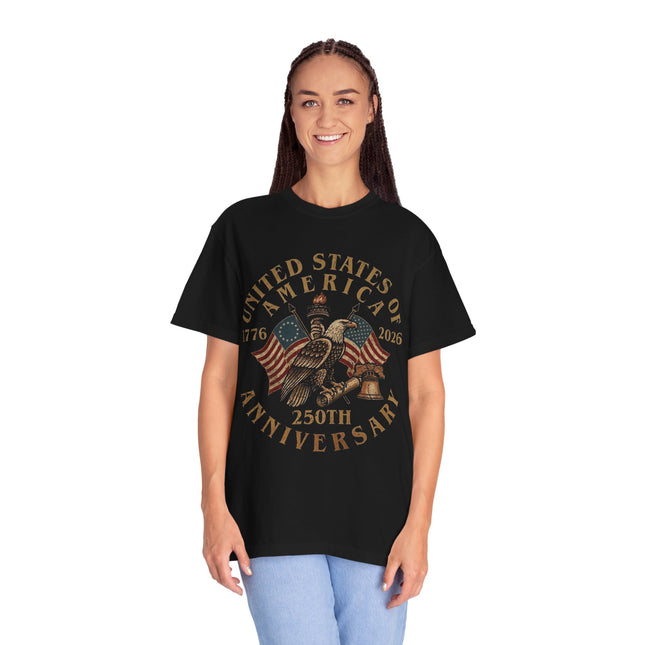 250th Anniversary Eagle T-Shirt — United States 1776–2026 Patriotic Tee