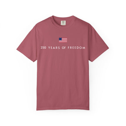 America 250 Years of Freedom Minimal Design - Betsy Ross Flag Tee Shirt