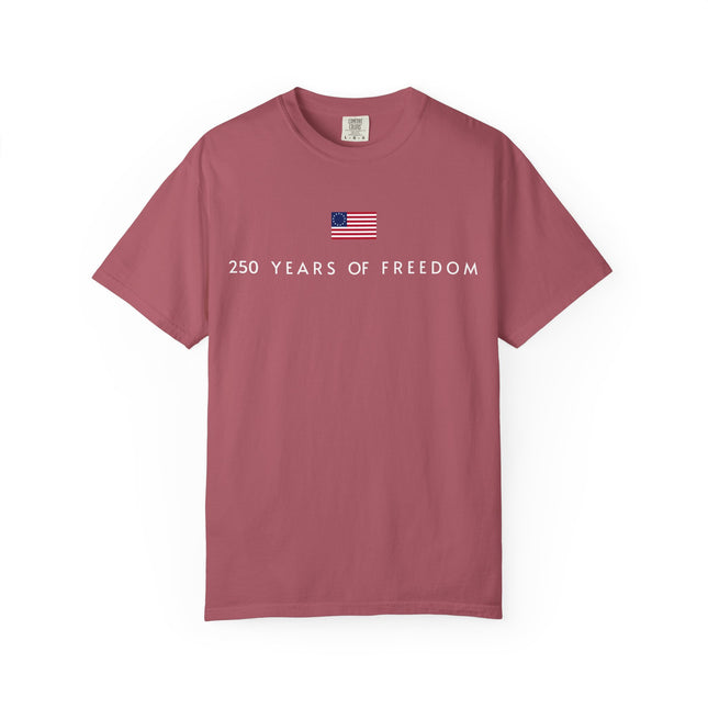 America 250 Years of Freedom Minimal Design - Betsy Ross Flag Tee Shirt