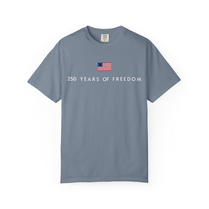 America 250 Years of Freedom Minimal Design - Betsy Ross Flag Tee Shirt