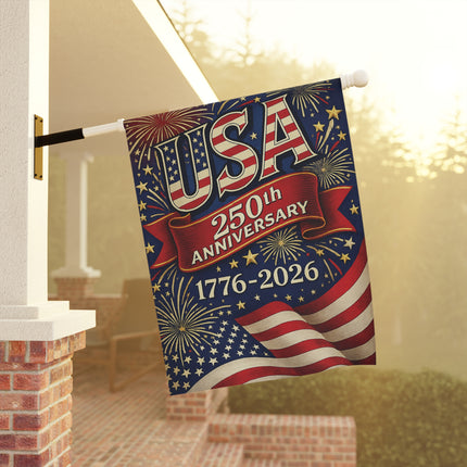 USA 250th Anniversary Garden Flag - 1776-2026 Patriotic Garden Flag