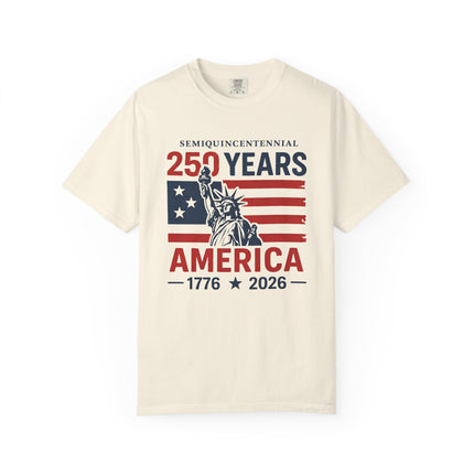 250 Years America T-Shirt – 1776–2026 Semiquincentennial Statue of Liberty Tee Shirt